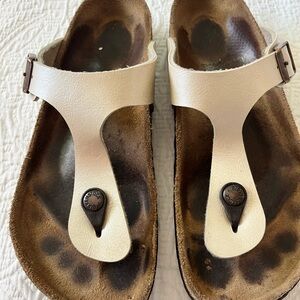 Birkenstock Gizeh Women's Men’s size 37 cream/off white Sandals